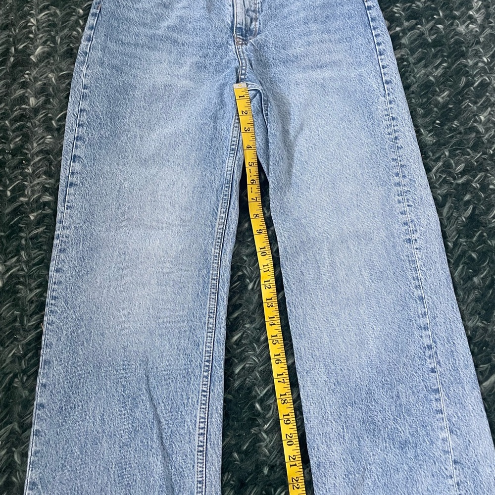 Light Wash Zara Wide-Leg Jeans